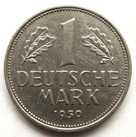 ФРГ 1 марка 1950 год (J)