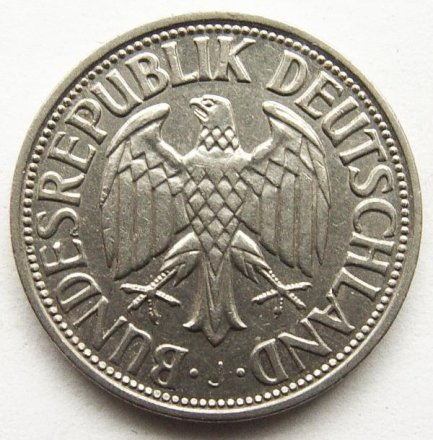 ФРГ 1 марка 1950 год (J)
