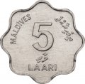 Мальдивы 5 лаари 1984 (AH 1404) год - Тунец