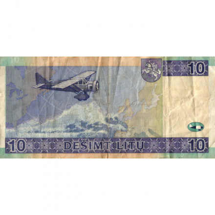 Литва 10 лит 2007 год - Летчики F