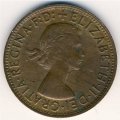 Австралия 1 пенни 1956 год - Кенгуру (точка после &quot;PENNY.&quot;)
