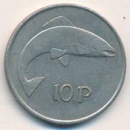 Ирландия 10 пенсов 1974 год