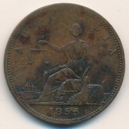 Австралия 1 пенни 1855 год