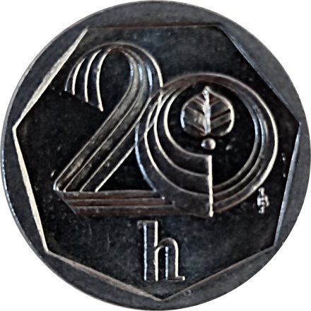 Чехия 20 геллеров 2000 год