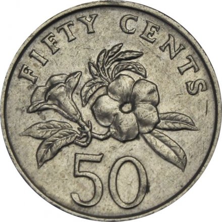 Сингапур 50 центов 1997 год