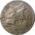 Испания 25 сентимо 1925 год