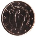 Кипр 1 евроцент 2017 год - Муфлоны