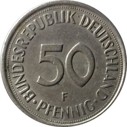 ФРГ 50 пфеннигов 1979 год (F)