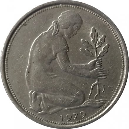ФРГ 50 пфеннигов 1979 год (F)