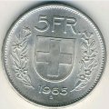 Швейцария 5 франков 1965 год