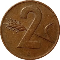 Монета Швейцария 2 раппена 1963 год