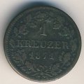 Бавария 1 крейцер 1871 год