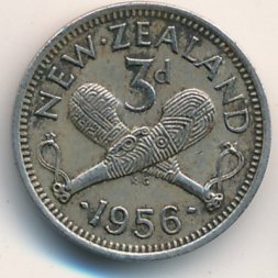 Новая Зеландия 3 пенса 1956 год
