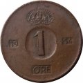 Швеция 1 эре 1954 год