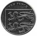 Великобритания 10 пенсов 2014 год