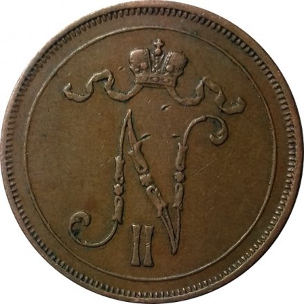 Финляндия 10 пенни 1915 год