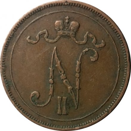 Финляндия 10 пенни 1915 год