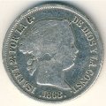 Филиппины 20 сентимо 1868 год
