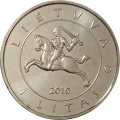 Литва 1 лит 2010 год - 600 лет Грюнвальдской битве