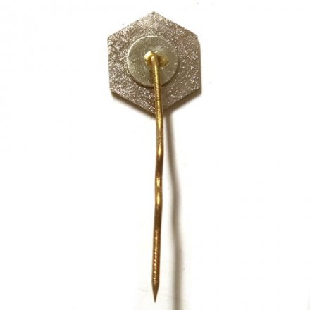 Значок РЭЗ Рижский электромашиностроительный завод. Латвийская ССР (синий)