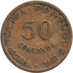 Ангола 50 сентаво 1958 год