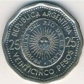 Аргентина 25 песо 1966 год