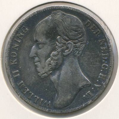 Нидерланды 1 гульден 1848 год