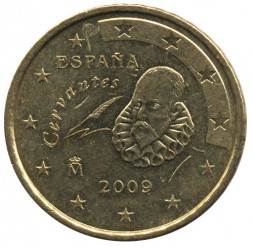 Испания 10 евроцентов 2009 год - Мигель де Сервантес