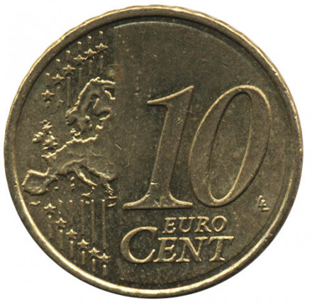 Испания 10 евроцентов 2009 год - Мигель де Сервантес