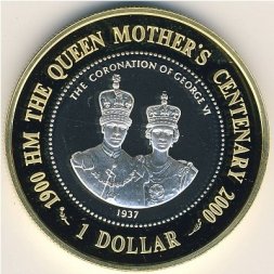 Бермудские острова 1 доллар 2000 год