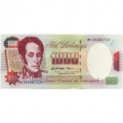 Венесуэла 1000 боливаров 1998 год (февраль) - UNC