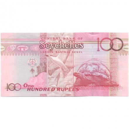 Сейшельские острова 100 рупий 2013 год - Черепаха Альдабра UNC