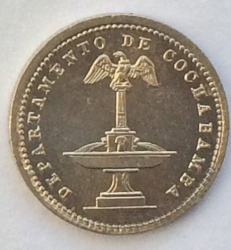 Боливия 5 сентаво 1876 год