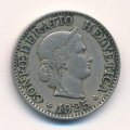 Швейцария 10 раппенов 1925 год
