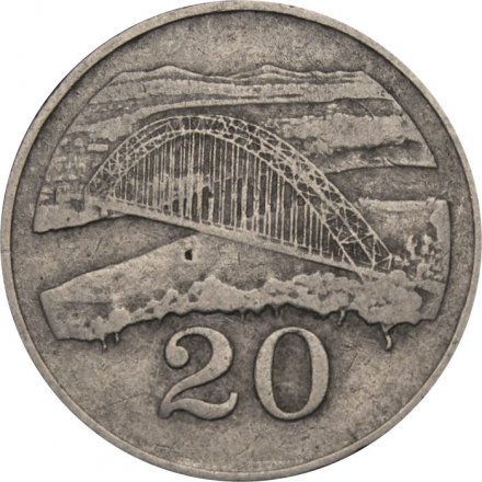 Зимбабве 20 центов 1988 год
