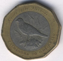 Монета Кабо-Верде 100 эскудо 1994 год - Птица