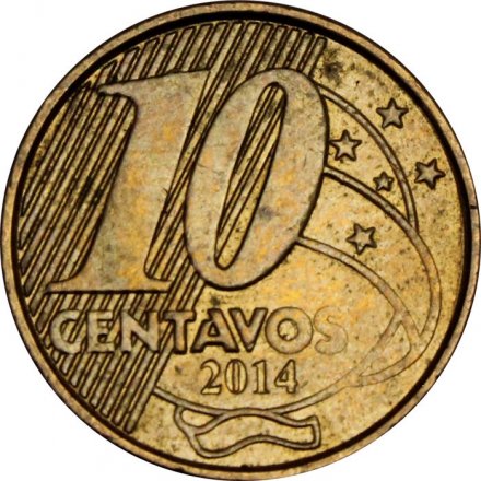 Бразилия 10 сентаво 2014 год - Педру I