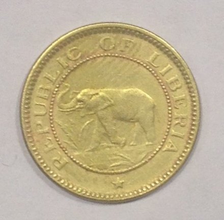 Либерия 1/2 цента 1937 год