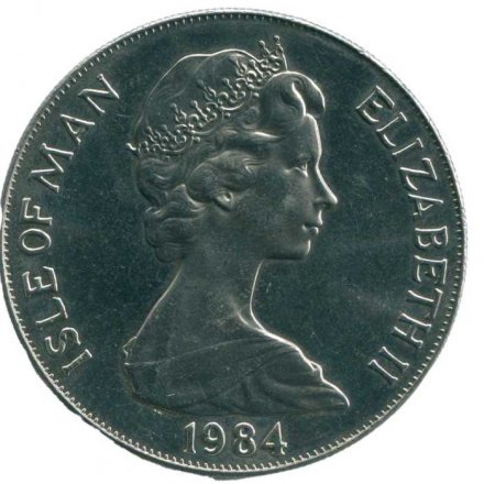 Остров Мэн 1 крона 1984 год - XXIII летние Олимпийские Игры, Лос-Анджелес 1984 - гимнастика