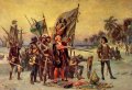 Либерия 5 долларов 2000 год - 500-летие открытия Америки Христофором Колумбом /диаметр 40мм/
