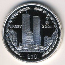 Виргинские острова 10 долларов 2006 год