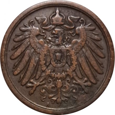 Германия 2 пфеннига 1907 год (A)