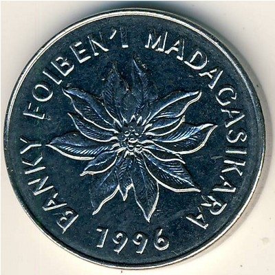 Мадагаскар 5 франков 1996 год