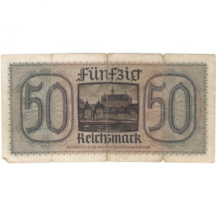Германия 50 марок 1939-1945 годов выпуска - Немецкие оккупационные территории - F