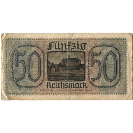 Германия 50 марок 1939-1945 годов выпуска - Немецкие оккупационные территории - F