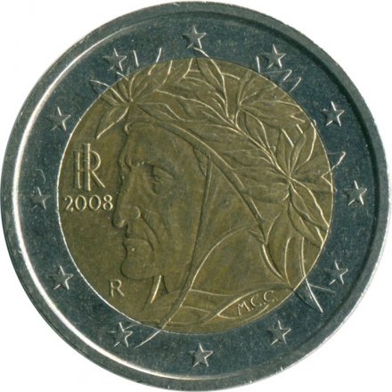 Италия 2 евро 2008 год