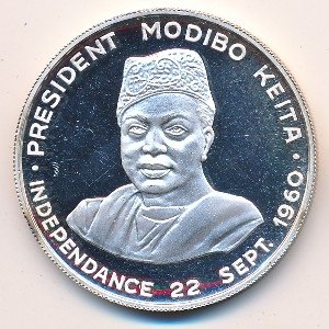 Мали 10 франков 1960 год