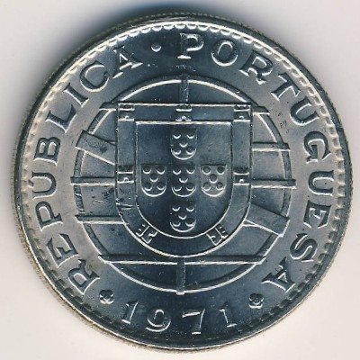 Мозамбик 20 эскудо 1971 год