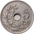Бельгия 5 сантимов 1914 год BELGIË