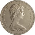 Канада 1 доллар 1971 год - 100 лет со дня присоединения Британской Колумбии (никель)